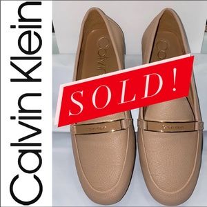 🎀Calvin Klein Leta Leather Loafers